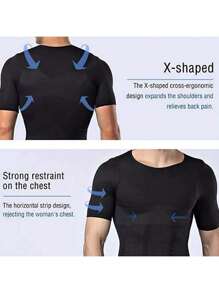 Men's Compression Top, Seamless Body Shaper, Belly Fat Burning And Weight Loss