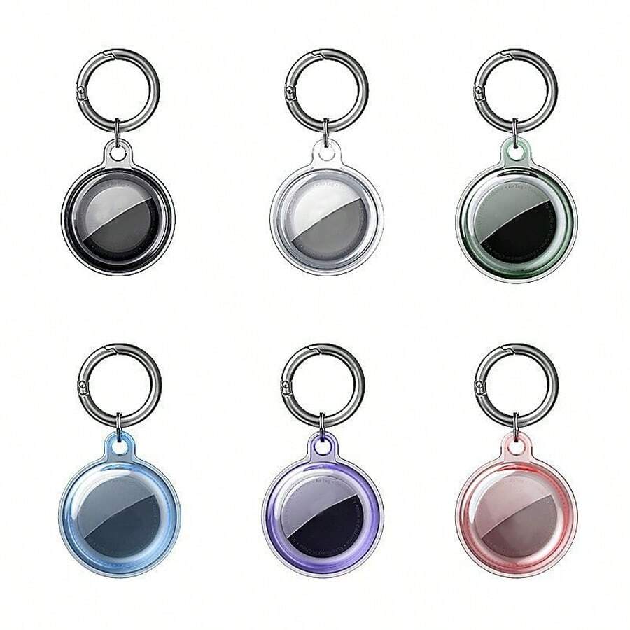 Custodia protettiva per Airtag, guscio trasparente anti-caduta per dispositivo di tracciamento, accessorio anti-smarrimento