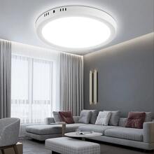 CANMEIJIA 1 件明亮高显示 LED 吸顶灯，现代风格白色吸顶灯，110V 220V LED 房间灯，强电安装，卧室装饰灯，适用于客厅、厨房、餐厅、走廊、商场 - 明裝面板燈 - 查看 12