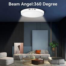 CANMEIJIA 1 件明亮高显示 LED 吸顶灯，现代风格白色吸顶灯，110V 220V LED 房间灯，强电安装，卧室装饰灯，适用于客厅、厨房、餐厅、走廊、商场 - 明裝面板燈 - 查看 10