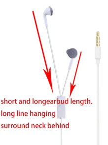 Auriculares con cable de 3.5 mm, auriculares in-ear con graves estéreo, micrófono para llamadas y música, equipo de audio electrónico