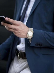 1pc Unisex Starry Milanese Stainless Steel Watch Band, Compatible With Apple Watch 44mm 40mm 41mm 45mm 42mm 46mm 38mm Ultra 3/2/1 49mm, Magnetic Metal Strap, Luxury Stainless Steel Band, Compatible With Series 11 10 9 8 7 SE 6 5 4 3 2 1 - Starlight Charcoal - View 7