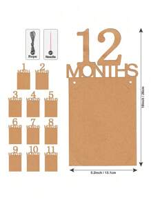 12pcs 1 Year Old Baby Birthday Photo Props Banner For 1st Birthday Party Decoration