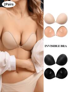 YIYANG Invisible Bra With Adhesive Bra (Optional Two Styles Storage Box), Reusable Invisible Self-Adhesive Bra, No Straps, Suitable For Evening Gowns, Wedding Dresses And Sleeveless Swimsuits - Multicolor - View 11