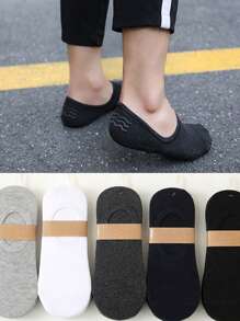 4 Pairs Men's Short Socks, Low-Cut Invisible Socks, Breathable & Moisture-Wicking, Anti-Odor, Designed For Sports, Casual, Home & Business, Suitable For All Seasons