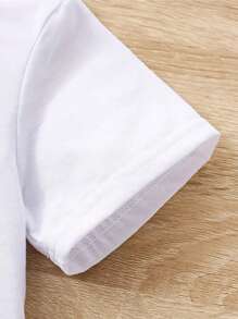 圣帕特里克节 1 件装 青少年女孩独角兽和三叶草印花休闲圆领弹力短袖 T 恤，面料，适合夏季