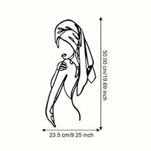 1 Máy Tính Hiện Đại Đường Sắt Nghệ Thuật Trang Trí Tường-Hình Bóng Thời Con Gái-Sử Dụng Trong Nhà/Ngoài Trời-Hoàn Hảo Để Cải Thiện Ngôi Nhà - màu đen - Xem 10