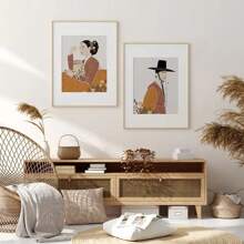 1 件/3 件 Wall Arts Poster 现代韩国海报帆布画亚洲韩国文化风景艺术客厅卧室家居咖啡厅装饰墙画，帆布艺术，高品质，无框/有框 - 彩色 - 查看 5