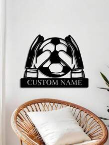 An Iron Personalized Football Player Playing Football Sign Goal Action Freeze Frame Custom Iron Wall Art Decoration Custom Holding Football Goal Victory Pose Football Player Football Lover Gift Gift Holiday Decoration Bedroom Living Room Pitch Gym Metal Sign Home Decorative Arts And Sports Lovers Suitable For Office Garden Porch Decoration Birthday And Ideal Gift Gifts Graduation