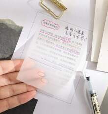 Post It Sheets 200 Transparent Adhesive Block For Study - Trong sáng - Xem 3