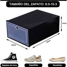 6PCS SHOE STORAGE WITH THICK TRANSPARENT FLAP DUSTPROOF MULTICOLOR - Multicolor - View 5