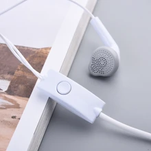 Auriculares con cable de 3.5 mm, auriculares in-ear con graves estéreo, micrófono para llamadas y música, equipo de audio electrónico