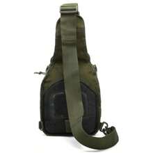 STAR SHOP Military Backpack Crossbody Bag Men's Side Bag Chest Shoulderbag - Green - View 9