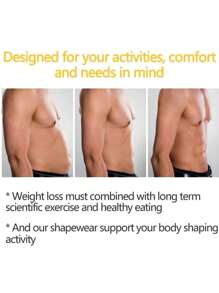 Men's Compression Top, Seamless Body Shaper, Belly Fat Burning And Weight Loss