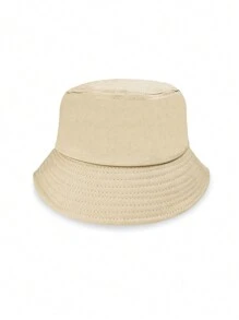 1pc Kids Solid Color Breathable Bucket Hat With Adjustable Inner Band, Versatile Design Suitable For All Seasons, Casual Daily Wear, Hiking, Traveling, Commuting, Available In Multiple Sizes And Colors