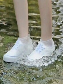 2 Pairs Of Waterproof Non-Slip Shoe Covers, Reusable, Waterproof Protection, Outdoor Rain Boots Waterproof Shoe Covers, Reusable, Rainproof. Multiple Colors Available, Rain And Sand Proof Rain Shoe Covers, Silicone Waterproof Shoe Covers, Rainy Day Shoe Covers, Reusable Non-Slip Rain Boots (Fits Size 34-45)