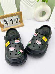 Damen EVA rutschfeste, weiche und dicke Sohlensandalen, geeignet für Urlaub, Freizeitveranstaltungen und alle Innen- und Außenanlässe, bieten ein modisches und bequemes Trageerlebnis, hochwertige Damensandalen mit Accessoires