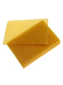 10pcs Honeycomb Beeswax Bottom Sheet Honeycomb Bottom Honey Beeswax Sheet Beekeeping Equipment Natural Wax Bottom Mold Silicone Beeswax Beeswax Honeycomb Sheet - Yellow - View 13