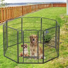 40 Inch 8 Panels Dog Exercise Playpen Dog Fence Heavy Duty With Door Outdoor - 1 - View 7