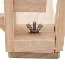 kangten Leather Stitching Clamp, DIY Hand Stitching Leather Clamp, Solid Wood DIY Leather Stitching Clamp - Log - View 7