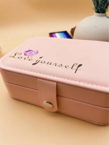 Creative PU Leather Mini Jewelry Box - Portable Jewelry Box For Rings, Pendants, Earrings, Necklaces, Bracelets - Suitable For Women & Girls - Great For Travel & Daily Use - Ideal Gift For Birthdays & Holidays