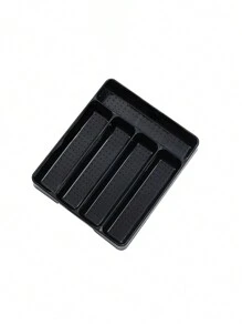 1pc/5 intervalos bandeja organizadora de gaveta de talheres, armazenamento de talheres de plástico para gaveta de cozinha, divisor de suporte de talheres e utensílios para colheres, garfos, facas, utensílios de mesa, organizador de utensílios, organizador de colheres, organizador de cozinha