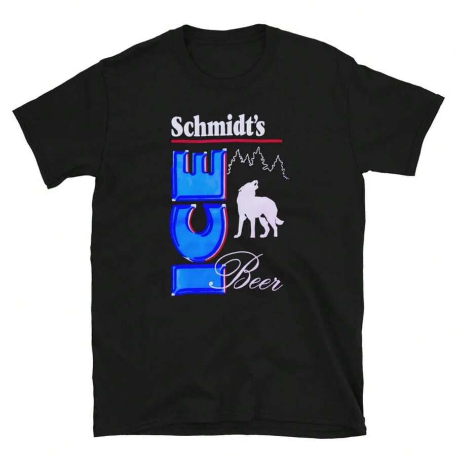 SCHMIDT'S ICE Vintage Beer T-Shirt - Black - View 1