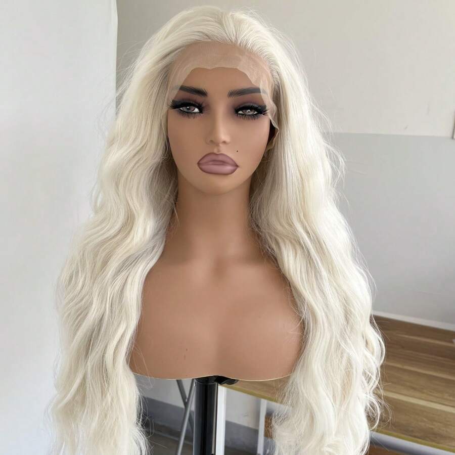 Synthetic Lace Wigs - Thuốc tẩy tóc vàng - Xem 1