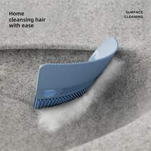 1pc Pet Soft Rubber Deshedding Brush, Cat Dog Hair Remover Grooming Tool, Portable Fur Cleaner - Multicolor - View 2