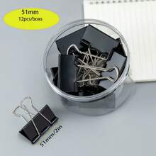 12-60 Black Long Tail Clips Small, Medium And Large Ticket Clips For Powerful Canning Of Documents