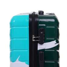 New Graffiti Color PC Material Unisex Suitcase Boarding Case Checked Password Box - Green - View 2