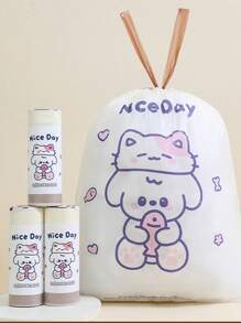 20pcs/Roll Baby Diaper Disposal Bags, Prevent Odor, Multipurpose Use In Kitchen/Bedroom, Cute Design