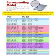 1 件，黑色硅胶软壳 iPad 保护套 Pro 2024 13 英寸/5/6/7/Pro 11 英寸 1st 2nd /Air6 2024 4th 5th Gen/8th /9th Gen/10th 代，Tpu 硅胶防震防摔，PU 皮革保护套，自动唤醒/睡眠，紫色耳机女孩图案，带支撑槽 iPad 保护套 - 黑色 - 查看 11