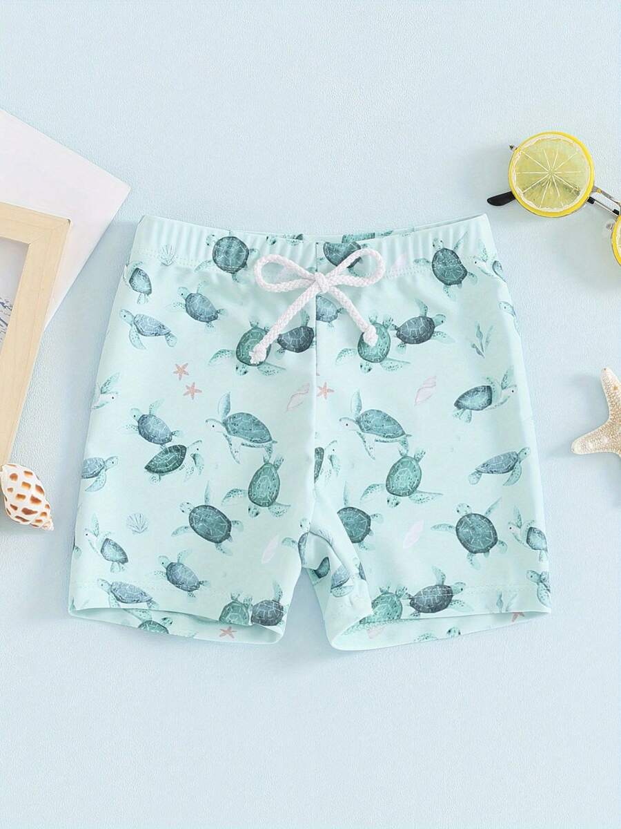 Young Boys Swimwear - Green - View 1