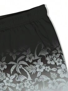 Pantalones cortos de playa casuales hawaianos para hombre, de tela de doble capa de secado rápido, shorts deportivos para exteriores, con nuevo estilo de estampado de moda