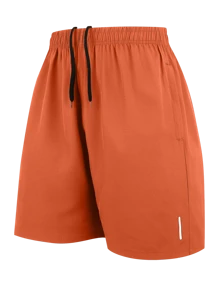 3 件套男士运动短裤，夏季休闲透气抽绳腰短裤，带拉链口袋，舒适适合健身房、户外活动、海滩、冲浪 - 彩色 - 查看 3