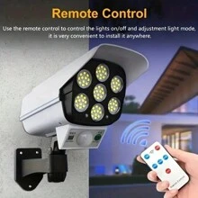 1pc Solar Anti-Theft Light Imitation Surveillance Camera Street Light Human Body Sensor Lighting Suitable For Outdoor Courtyard Garden Corridor Lighting - Multicolor - View 1