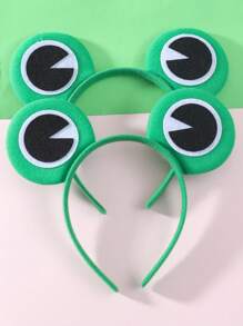 2/4/6/12pcs Girls Frog Headbands, Cute Green Cartoon Animal Hair Bands, Fun Cosplay Headbands, Suitable For Party And Daily Wear - Green - View 2