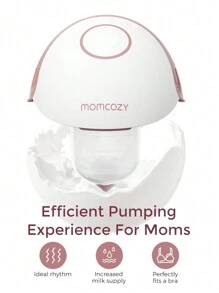 Momcozy M6 Breast Pump, Hands-Free Mobile Style, Portable Breastfeeding Pump, Ideal Rhythm For More Milk, DoubleFit Flange, More Fit And Discretion With 3 Modes And 9 Levels, 24mm - 紅色 - 查看 5