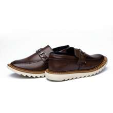 Men's Dublin Tractor Loafers Formal Shoes Modern Casual Loafers - 干邑白蘭地關閉 - 查看 3