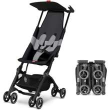 gb - Pockit Air All Terrain - Carreola de viaje ultracompacta y ligera con tela transpirable en terciopelo color negro - Terciopelo Negro - Ver 1