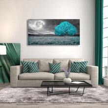 Tree Of Life Wall Art Canvas Prints Nature Landscape Paintings Home Decor Green Forest Paintings For Living Room Bathroom Bedroom Kitchen Office Decor 16 X 24 In