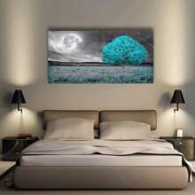 Tree Of Life Wall Art Canvas Prints Nature Landscape Paintings Home Decor Green Forest Paintings For Living Room Bathroom Bedroom Kitchen Office Decor 16 X 24 In