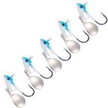 HENGJIA 5PCS/Pack Jig Head 7g 10g 15g Fishing Lures Sinking Rotating Sequin Metal Spoons Fishing Hooks Jigging Jigs Fishhook Baits Tackle - Multicolor - View 7