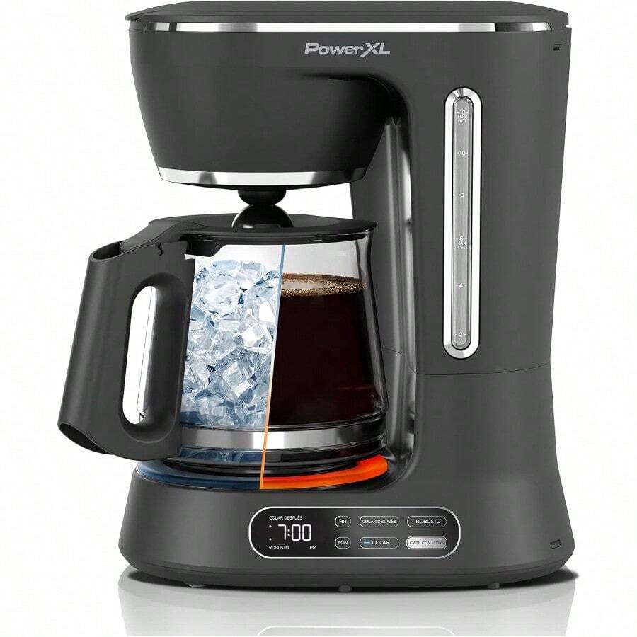 PowerXL™ Cafetera Automática Programable, Función Café Helado y Caliente, 12 Tazas, SPLITBREW™, CM0122-1BPLA - 1 - Ver 1