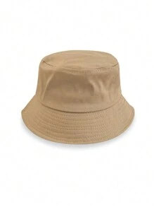 1pc Kids Solid Color Breathable Bucket Hat With Adjustable Inner Band, Versatile Design Suitable For All Seasons, Casual Daily Wear, Hiking, Traveling, Commuting, Available In Multiple Sizes And Colors