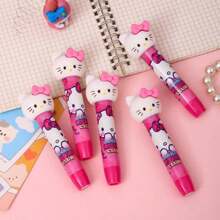 Sanrio 1 pieza Sacapuntas de goma de personaje lindo Hello Kitty de Sanrio - ABS, para uso en oficina/escuela, sin suciedad ni fragancia, goma de borrar rosa con diseño de Kitty