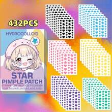 Parches para el acné con forma de estrella y corazón - Unisex, parches ultrafinos y transpirables, incoloros y sin olor, suaves y seguros para todo tipo de piel, sin parabenos, sin fragancia, perfecto para ocultar, de varios tamaños