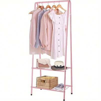 Clothes Rack Heavy Duty Metal Clothes Rack With Shelf Clothes Rack Clothes Rod For Hanging Clothes 60 X 151 Cm