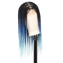 Full Lace Box Braided Wigs For Women 24 Inches Knotless Cornrow Braids Lace Frontal Wig Synthetic Braided Wig Daily Used